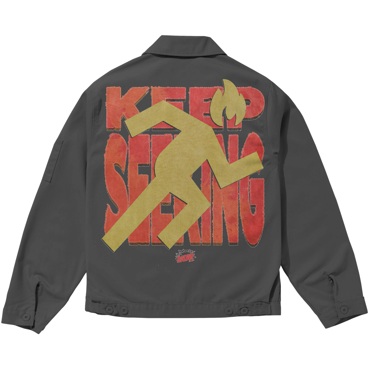 FLIGHT JACKET - RED/GOLD