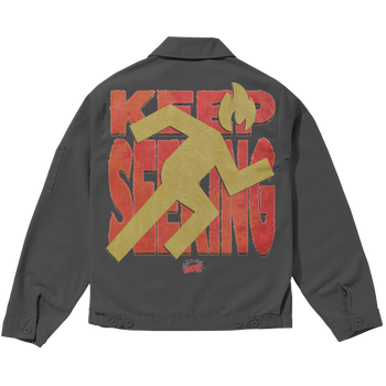 FLIGHT JACKET - RED/GOLD