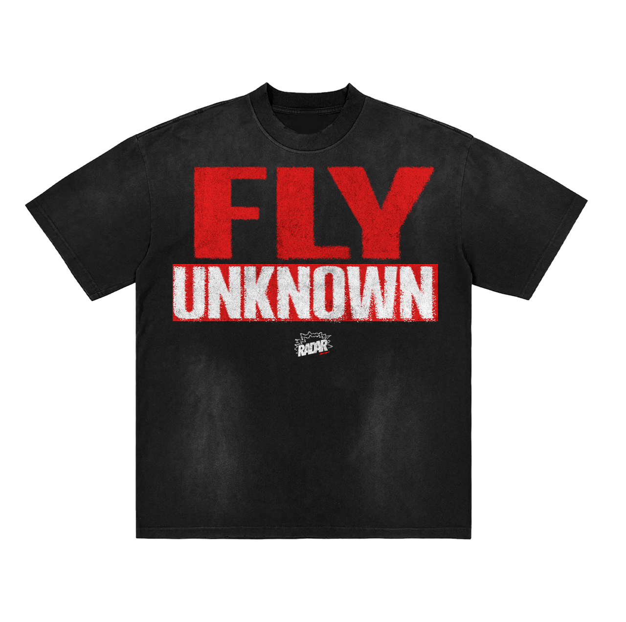 FLY UNKNOWN TEE - BLACK/RED