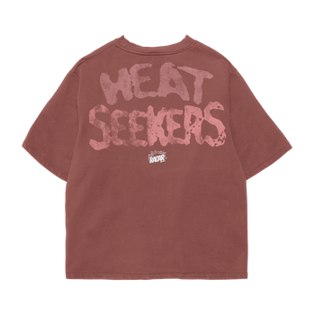 RETRO ROCKET TEE - RED/PINK