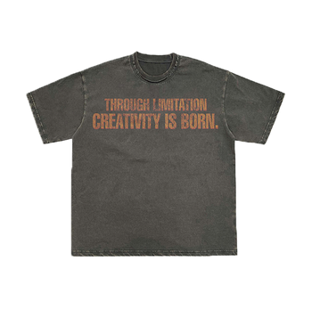 "LIMITATION" DOUBLE NECK TEE