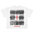 SEEK YOURSELF CROPPED TEE - WHITE