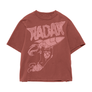 RETRO ROCKET TEE - RED/PINK