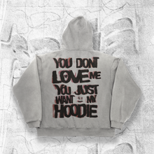 Load image into Gallery viewer, &quot;WANT MY HOODIE&quot; ZIP HEARTBREAK HOODIE
